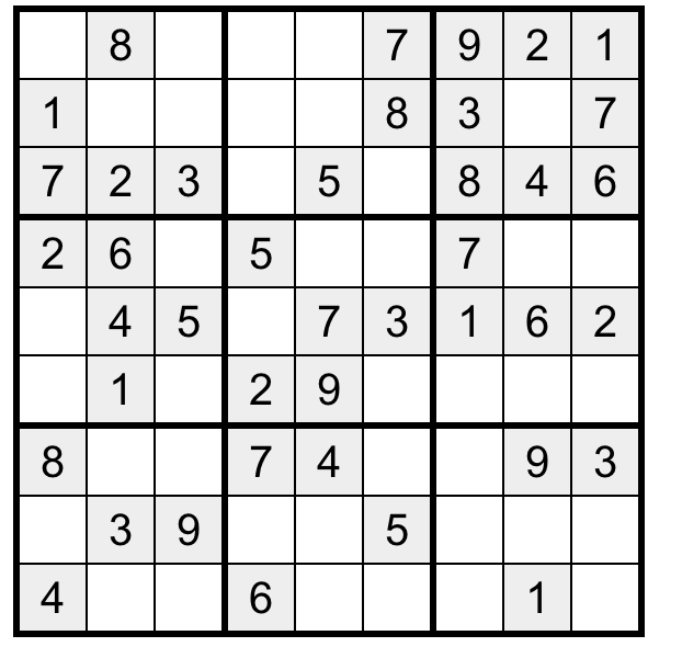 Logika sudoku magántanár